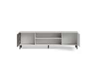 TV-alus RANDOM 2 RTV-K  kaminaga 180 cm, kašmiir / pähkel / must pilt 26