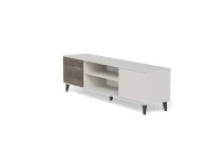 TV-alus RANDOM 2 RTV-K  kaminaga 180 cm, kašmiir / pähkel / must pilt 9