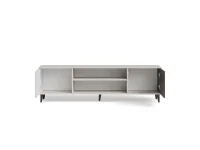 TV-alus RANDOM 2 RTV-K  kaminaga 180 cm, kašmiir / pähkel / must pilt 23