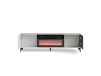 TV-alus RANDOM 2 RTV-K  kaminaga 180 cm, kašmiir / pähkel / must pilt 19