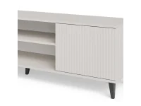 TV-alus RANDOM 2 RTV-K  kaminaga 180 cm, kašmiir / pähkel / must pilt 18