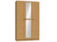 Riidekapp BEN 2D+1D+2HDF+1PGL - Valge pilt 3
