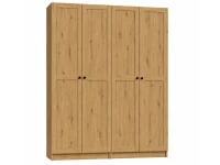 Riidekapp BEN 2D+2D+4HDF   - Tamm artisan pilt 2