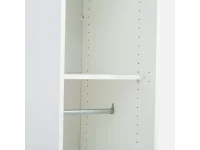 Riidekapp BEN 2D+2D+4HDF  - Valge pilt 5