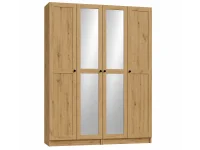 Riidekapp BEN 2D+2D+2HDF+2PGL   - Tamm artisan pilt 2