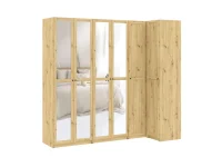 Riidekapp BEN 2D+2D+2HDF+2PGL   - Tamm artisan pilt 4
